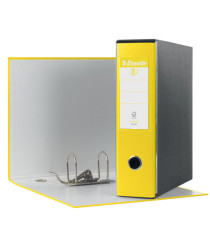 Registratore Eurofile G53 - dorso 8 cm - commerciale 23x30 cm - giallo vivida - Esselte Registratore Eurofile G53 - dorso 8 cm - commerciale 23x30 cm - giallo vivida - Esselte