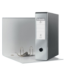 Registratore Eurofile G53 - dorso 8 cm - commerciale 23x30 cm - grigio metallizzato - Esselte