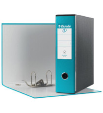 Registratore Eurofile G53 - dorso 8 cm - commerciale 23x30 cm - turchese - Esselte Registratore Eurofile G53 - dorso 8 cm - commerciale 23x30 cm - turchese - Esselte