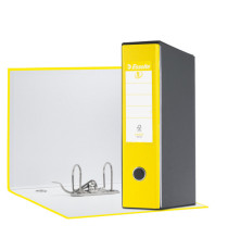 Registratore Eurofile G55 - dorso 8 cm - protocollo 23x33 cm - giallo vivida - Esselte Registratore Eurofile G55 - dorso 8 cm - protocollo 23x33 cm - giallo vivida - Esselte