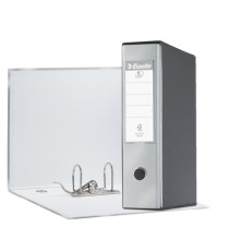Registratore Eurofile G55 - dorso 8 cm - protocollo 23x33 cm - grigio metallizzato - Esselte Registratore Eurofile G55 - dorso 8 cm - protocollo 23x33 cm - grigio metallizzato - Esselte