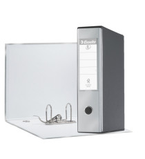 Registratore Eurofile G55 - dorso 8 cm - protocollo 23 x 33 cm - grigio metallizzato - Esselte
