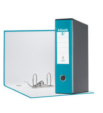 Registratore Eurofile G55 - dorso 8 cm - protocollo 23x33 cm - turchese - Esselte Registratore Eurofile G55 - dorso 8 cm - protocollo 23x33 cm - turchese - Esselte