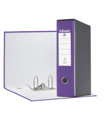 Registratore Eurofile G55 - dorso 8 cm - protocollo 23x33 cm - viola - Esselte Registratore Eurofile G55 - dorso 8 cm - protocollo 23x33 cm - viola - Esselte