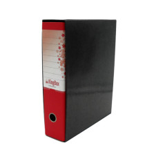 Registratore Kingbox - dorso 8 cm - protocollo 23x33 cm - rosso - Starline