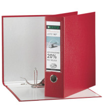 Registratore Leitz 180° G65 - dorso 8 cm - protocollo 23x33 cm - rosso - Leitz Registratore Leitz 180° G65 - dorso 8 cm - protocollo 23x33 cm - rosso - Leitz