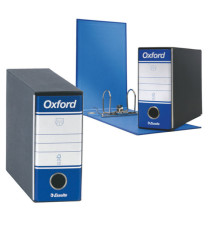 Registratore Oxford G81 - dorso 8 cm - memorandum 23x18 cm - blu - Esselte Registratore Oxford G81 - dorso 8 cm - memorandum 23x18 cm - blu - Esselte