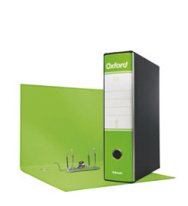 Registratore Oxford G83 - dorso 8 cm - commerciale 23 x 30 cm - verde lime - Esselte Registratore Oxford G83 - dorso 8 cm - commerciale 23 x 30 cm - verde lime - Esselte