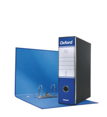 Registratore Oxford G83 - dorso 8 cm - commerciale 23x30 cm - blu - Esselte Registratore Oxford G83 - dorso 8 cm - commerciale 23x30 cm - blu - Esselte