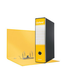 Registratore Oxford G85 - dorso 8 cm - protocollo 23x33 cm - giallo - Esselte Registratore Oxford G85 - dorso 8 cm - protocollo 23x33 cm - giallo - Esselte