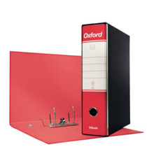 Registratore Oxford G85 - dorso 8 cm - protocollo 23x33 cm - rosso - Esselte Registratore Oxford G85 - dorso 8 cm - protocollo 23x33 cm - rosso - Esselte