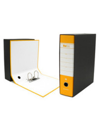 Registratore Starbox - dorso 8 cm - commerciale 23 x 30 cm - giallo - Starline