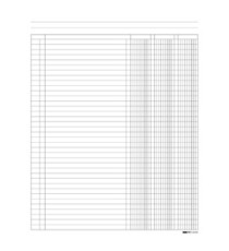 Registro a 3 colonne - 31 x 24cm - 100 fogli - Edipro Registro a 3 colonne - 31 x 24cm - 100 fogli - Edipro