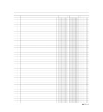 Registro a 3 colonne - 31 x 24cm - 100 fogli - Edipro Registro a 3 colonne - 31 x 24cm - 100 fogli - Edipro