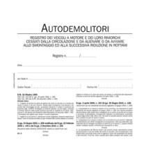 Registro autodemolitori - 200 pagine numerate - DU134020000 - Data Ufficio Registro autodemolitori - 200 pagine numerate - DU134020000 - Data Ufficio