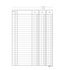 Registro dare/avere/saldo - 24 x 17cm - 100 fogli - Edipro