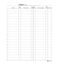 Registro firme presenze al lavoro - 31 x 24cm - 100 fogli - Edipro Registro firme presenze al lavoro - 31 x 24cm - 100 fogli - Edipro