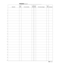 Registro firme presenze al lavoro - 31 x 24cm - 100 fogli - Edipro Registro firme presenze al lavoro - 31 x 24cm - 100 fogli - Edipro