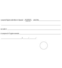 Registro merci in deposito - 31 x 24,5cm - 50 fogli - Edipro Registro merci in deposito - 31 x 24,5cm - 50 fogli - Edipro