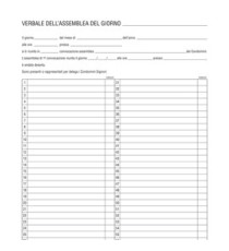 Registro verbali assemblea condominio - 31 x 24,5cm - 96 fogli - Edipro Registro verbali assemblea condominio - 31 x 24,5cm - 96 fogli - Edipro