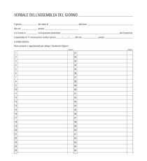 Registro verbali assemblea condominio - 31 x 24,5cm - 96 fogli - Edipro Registro verbali assemblea condominio - 31 x 24,5cm - 96 fogli - Edipro