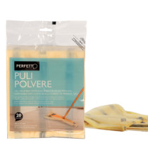 Retine di ricambio per scopa Pulipolvere - 45x22 cm - giallo - Perfetto - conf. 20 pezzi Retine di ricambio per scopa Pulipolvere - 45x22 cm - giallo - Perfetto - conf. 20 pezzi