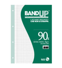 Ricambi BandUp forati rinforzati - A4 - 5mm c/margine - 40 fogli - 90gr - BM Ricambi BandUp forati rinforzati - A4 - 5mm c/margine - 40 fogli - 90gr - BM