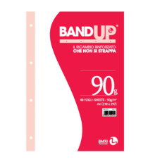 Ricambi BandUp forati rinforzati - A4 - bianchi - 40 fogli - 90gr - BM Ricambi BandUp forati rinforzati - A4 - bianchi - 40 fogli - 90gr - BM