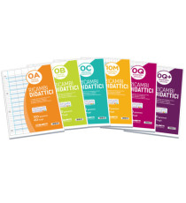Ricambi didattici forati - A4 - 40 fogli carta 100 gr - rigo di 3a - Blasetti Ricambi didattici forati - A4 - 40 fogli carta 100 gr - rigo di 3a - Blasetti
