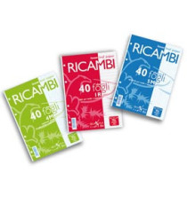 Ricambi forati Quaxima - A4 - 1 rigo con margine - 80 gr - 40 fogli - Pigna Ricambi forati Quaxima - A4 - 1 rigo con margine - 80 gr - 40 fogli - Pigna