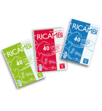 Ricambi forati Quaxima - A4 - 4 mm - 80 gr - 40 fogli - Pigna Ricambi forati Quaxima - A4 - 4 mm - 80 gr - 40 fogli - Pigna