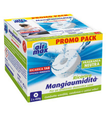 Ricarica tab Mangiaumidità - neutra - 2 x 450 gr - Air Max - conf. 2 pezzi