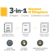 Rilegatrice 3 in1 Lyra - Fellowes Rilegatrice 3 in1 Lyra - Fellowes