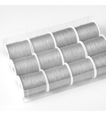 Rocchette cordonetto - 2 capi - 20 mt - argento - Brizzolari - conf. 12 pezzi Rocchette cordonetto - 2 capi - 20 mt - argento - Brizzolari - conf. 12 pezzi
