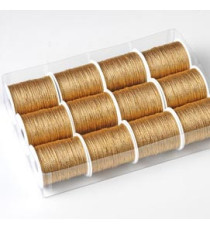 Rocchette cordonetto - 2 capi - 20 mt - oro - Brizzolari - conf. 12 pezzi Rocchette cordonetto - 2 capi - 20 mt - oro - Brizzolari - conf. 12 pezzi