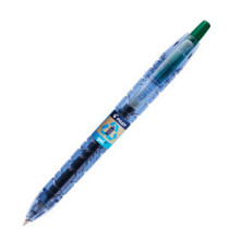 Roller gel a scatto B2P Begreen - punta 0,7 mm - verde - Pilot