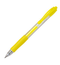 Roller gel a scatto G-2 - punta 0,7mm - giallo neon - Pilot