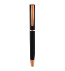 Roller Linea Impressa - punta M - nero/rosegold - Monteverde Roller Linea Impressa - punta M - nero/rosegold - Monteverde