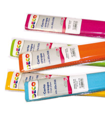 Rotoli carta crespa - 250 x 50 cm - 40 gr - colori assortiti - Deco - conf. 10 pezzi Rotoli carta crespa - 250 x 50 cm - 40 gr - colori assortiti - Deco - conf. 10 pezzi