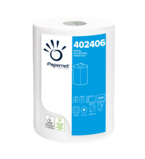 Rotolo asciugatutto - 2 veli - goffratura a onda - 23,4 cm x 68,9 mt - 309 strappi - bianco - Papernet