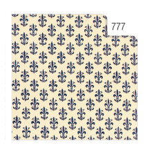 Rotolo Cartarivesto Rex 58 - lavabile - 50 x 500 cm - giglio blu - Rex Sadoch