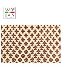 Rotolo Cartarivesto Rex Taco - lavabile - adesivo - 49 x 300 cm - giglio marrone - Rex Sadoch