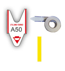 Rotolo da 2000 ticket per elimina code - giallo - Printex - conf. 5 rotoli Rotolo da 2000 ticket per elimina code - giallo - Printex - conf. 5 rotoli