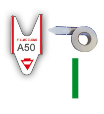Rotolo da 2000 ticket per elimina code - verde - Printex - conf. 5 rotoli Rotolo da 2000 ticket per elimina code - verde - Printex - conf. 5 rotoli