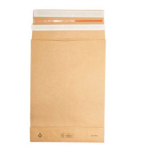 Sacchetti a fondo quadro E-Green - B4 - 25 x 35 x 5 + 10 cm - carta kraft - avana - Bong Packaging - conf. 250 pezzi