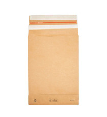 Sacchetti a fondo quadro E-Green - C3 - 35 x 45 x 12 + 10 cm - carta kraft - avana - Bong Packaging - conf. 200 pezzi