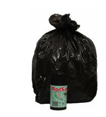 Sacchi - 50 x 60 cm - 30 L - 16 micron - nero - Rolsac - conf. 20 pezzi Sacchi - 50 x 60 cm - 30 L - 16 micron - nero - Rolsac - conf. 20 pezzi