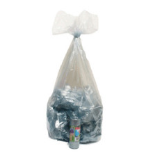 Sacchi - 70 x 110 cm - 110 L - 22 micron - azzurro trasparente - Rolsac - conf. 10 pezzi