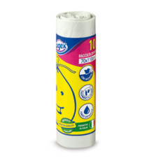 Sacchi per immondizia - 70x110 cm - 120 L - 16 micron - bianco - Logex Professional - rotolo da 10 sacchetti Sacchi per immondizia - 70x110 cm - 120 L - 16 micron - bianco - Logex Professional - rotolo da 10 sacchetti
