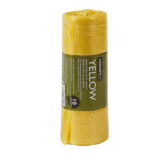 Sacchi rifiuti Classic - 70 x 110 cm - 120 L - 20 micron - giallo - Perfetto - conf. 10 pezzi Sacchi rifiuti Classic - 70 x 110 cm - 120 L - 20 micron - giallo - Perfetto - conf. 10 pezzi